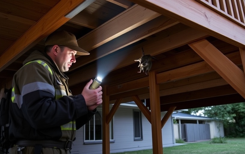 Under Deck Possum Removal in Castle Hill